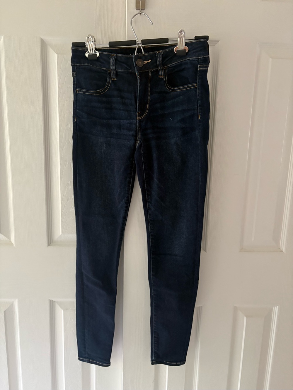 American Eagle Next Level Stretch Jegging Dark Wash Sz 4 R